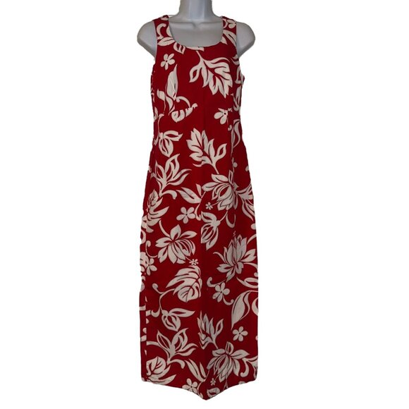 Hilo Hattie Dresses & Skirts - Vtg Hilo Hattie Hawaii Muumuu Beach Dress Womens 8 Red Mumu Floral Hawaiian
